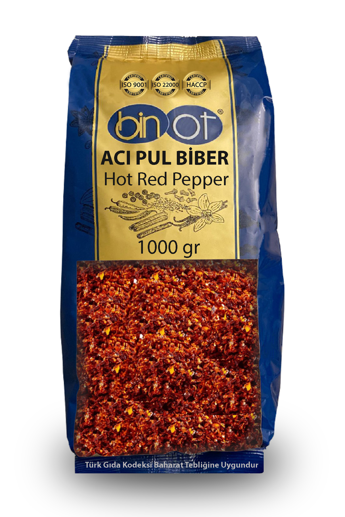 BİNOT PULBİBER ACI 1 KG